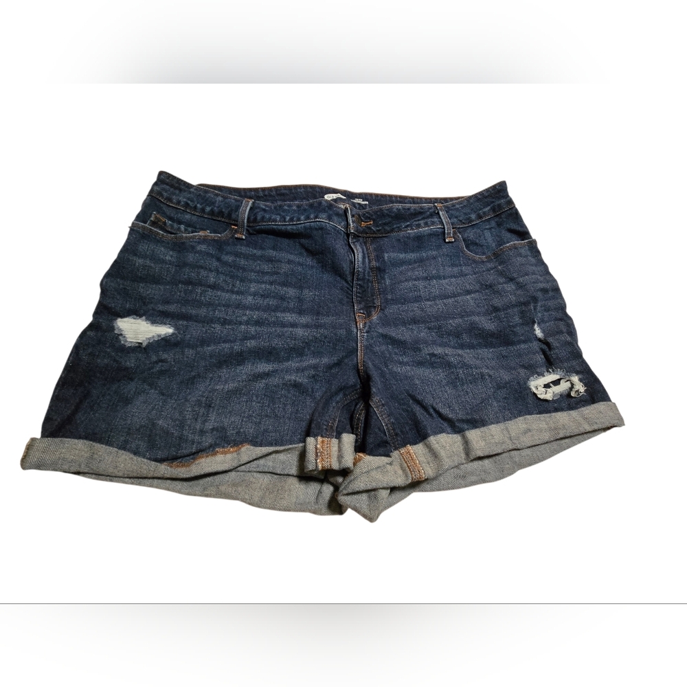 Old Navy Dark Blue Jean Shorts Sz 20